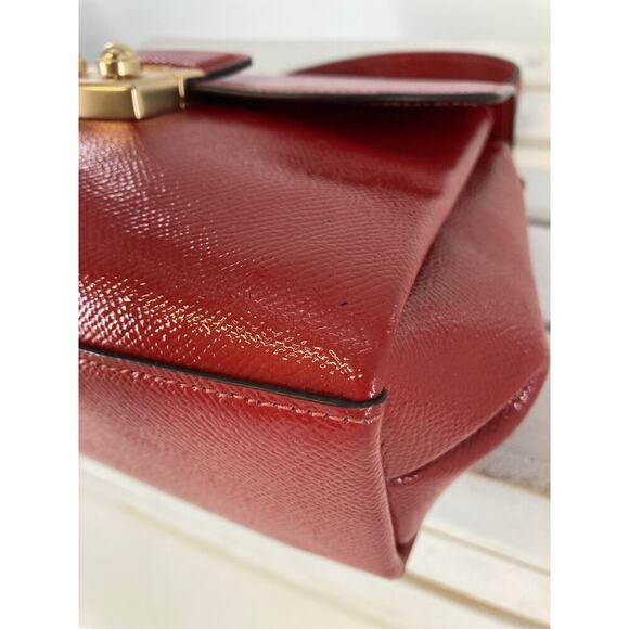 COACH F37833 SMALL RED PATTON LEATHER CROSSBODY BAG - Picture 10 of 16